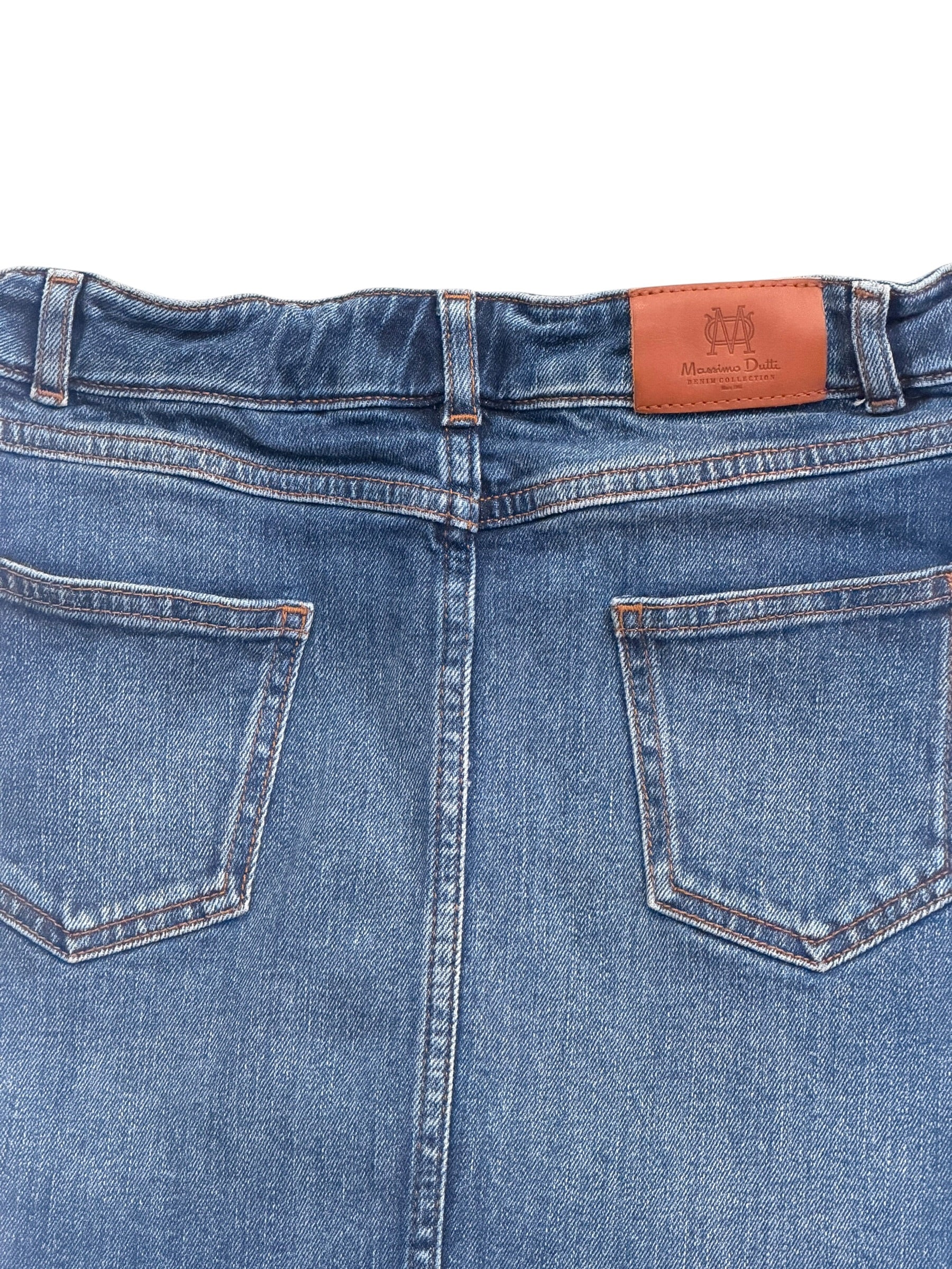 Fustă din denim Massimo Dutti