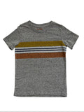 Tricou copii Cat & Jack, gri cu dungi colorate
