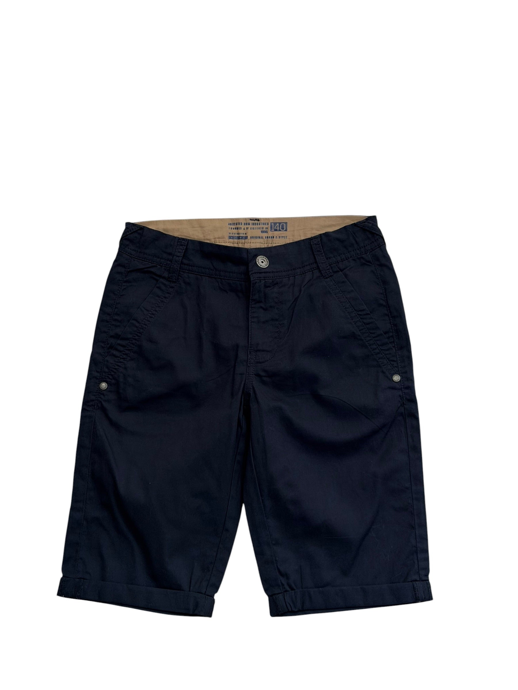 Pantaloni scurți copii, bleumarin, stil casual