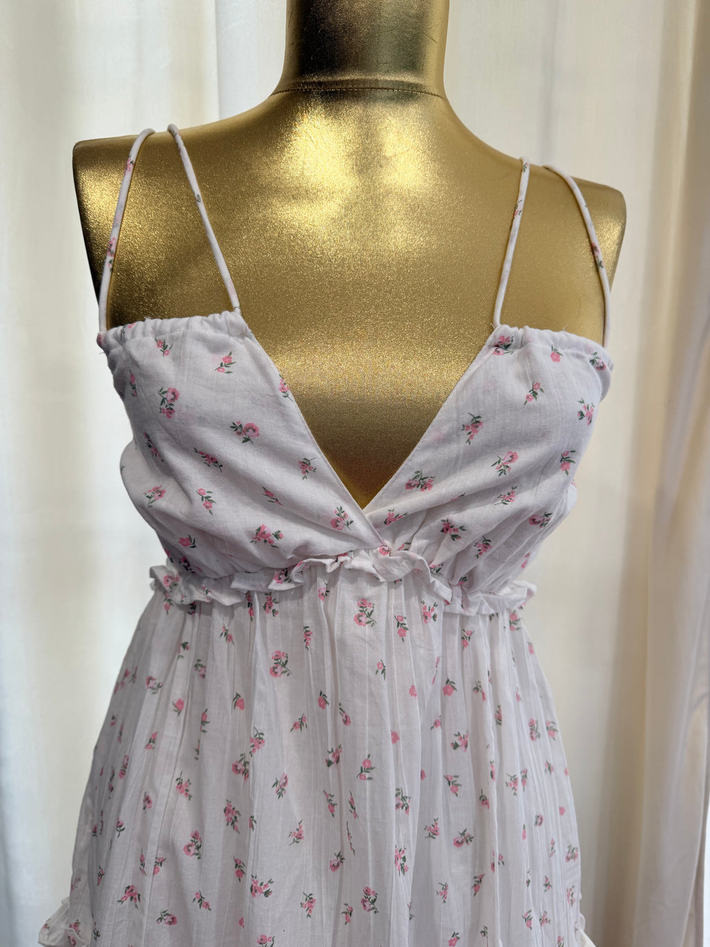 Rochie mini florală bumbac 100 %