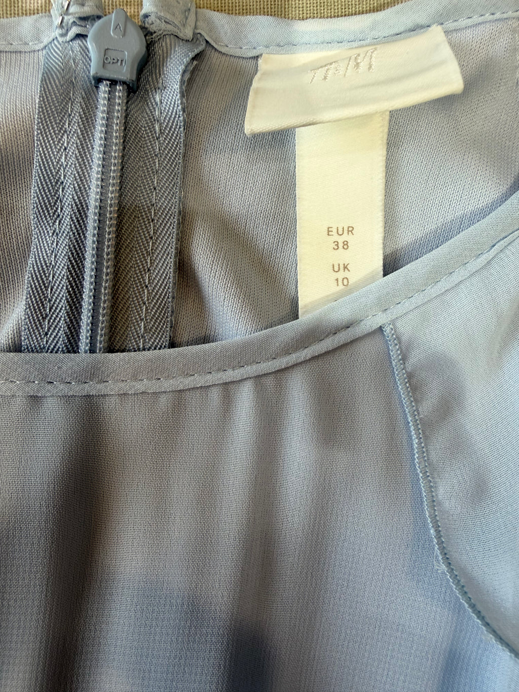Rochie lungă elegantă H&M, bleu pastel, voal