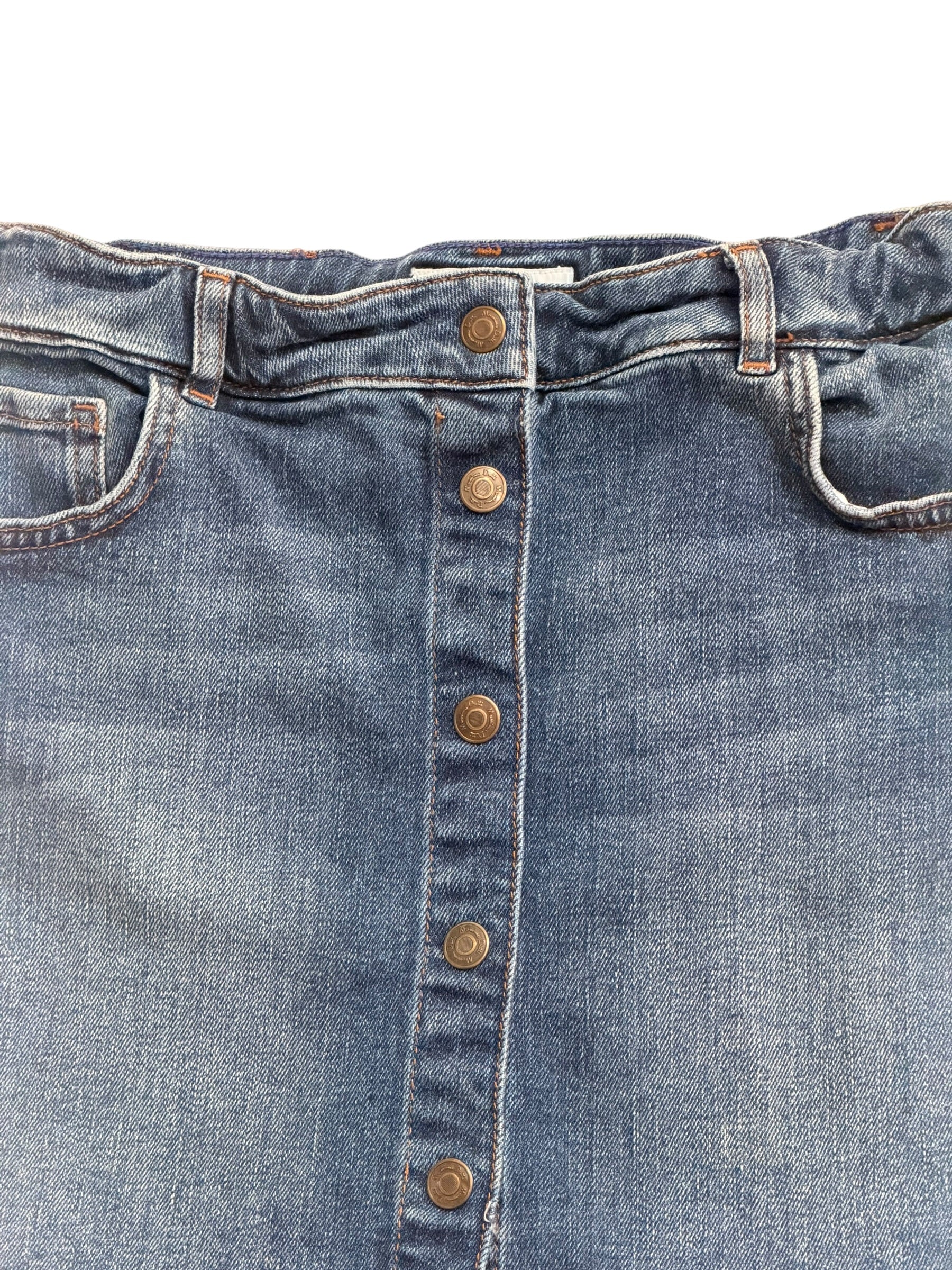 Fustă din denim Massimo Dutti