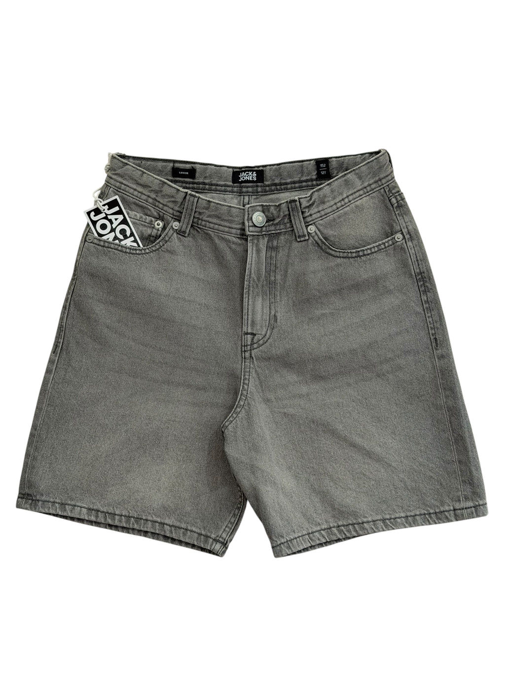 Pantaloni scurți din denim gri JACK & JONES