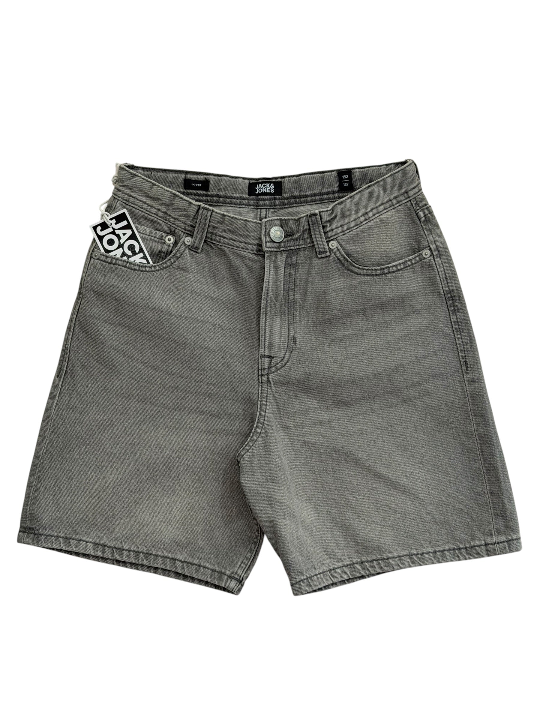 Pantaloni scurți din denim gri JACK & JONES