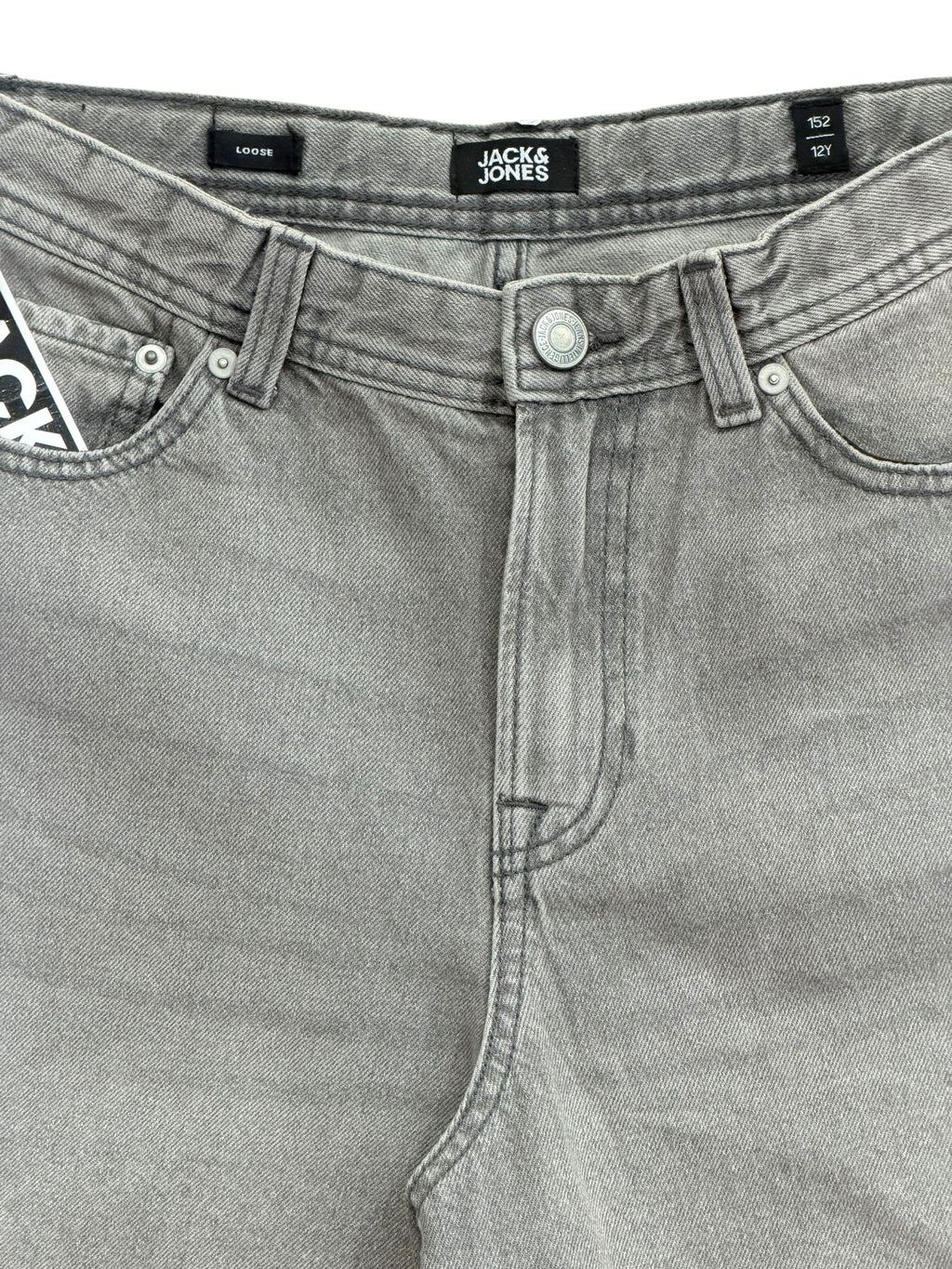 Pantaloni scurți din denim gri JACK & JONES