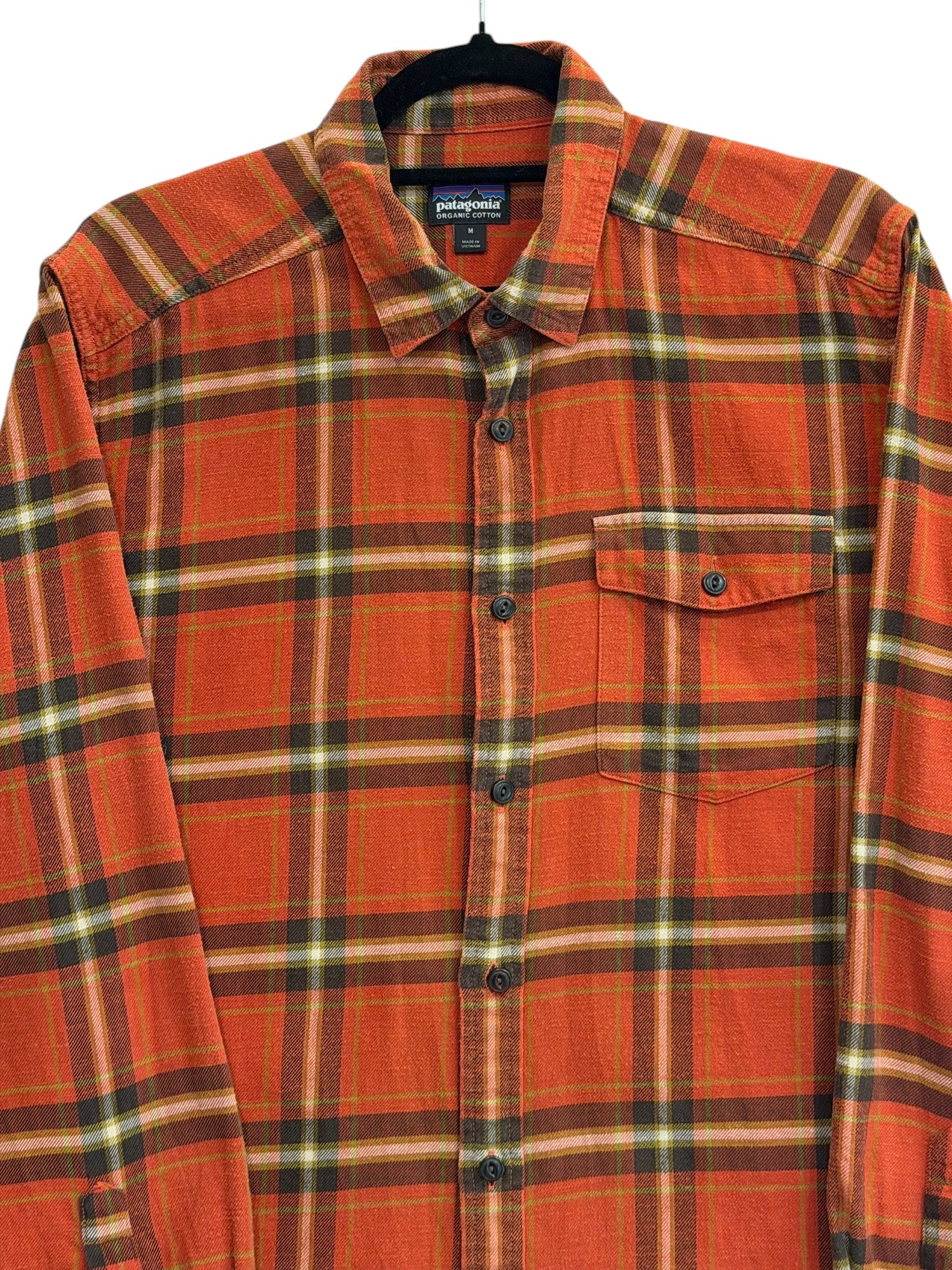 Cămașă flanel Patagonia – carouri roșu/oranj