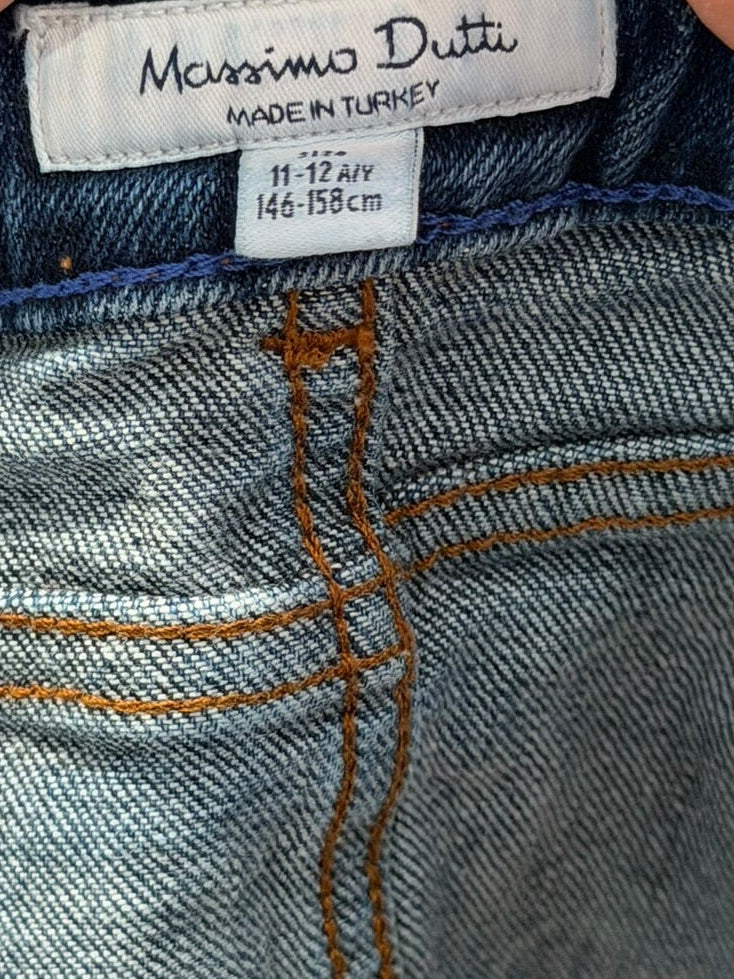 Fustă din denim Massimo Dutti