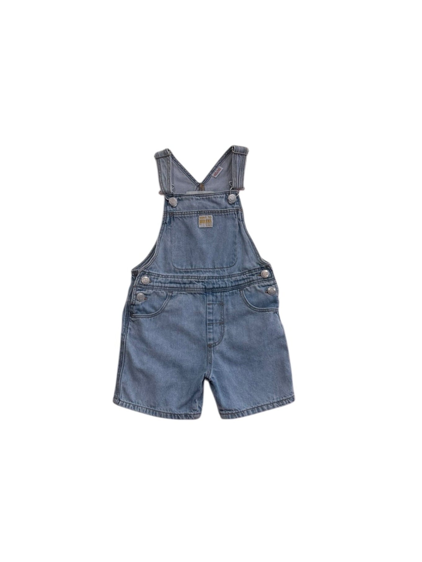 Salopetă scurtă din denim