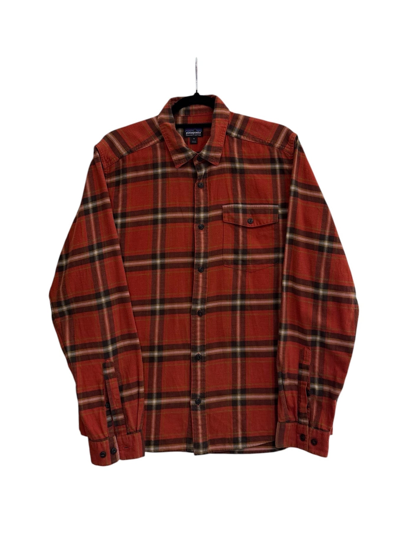 Cămașă flanel Patagonia – carouri roșu/oranj