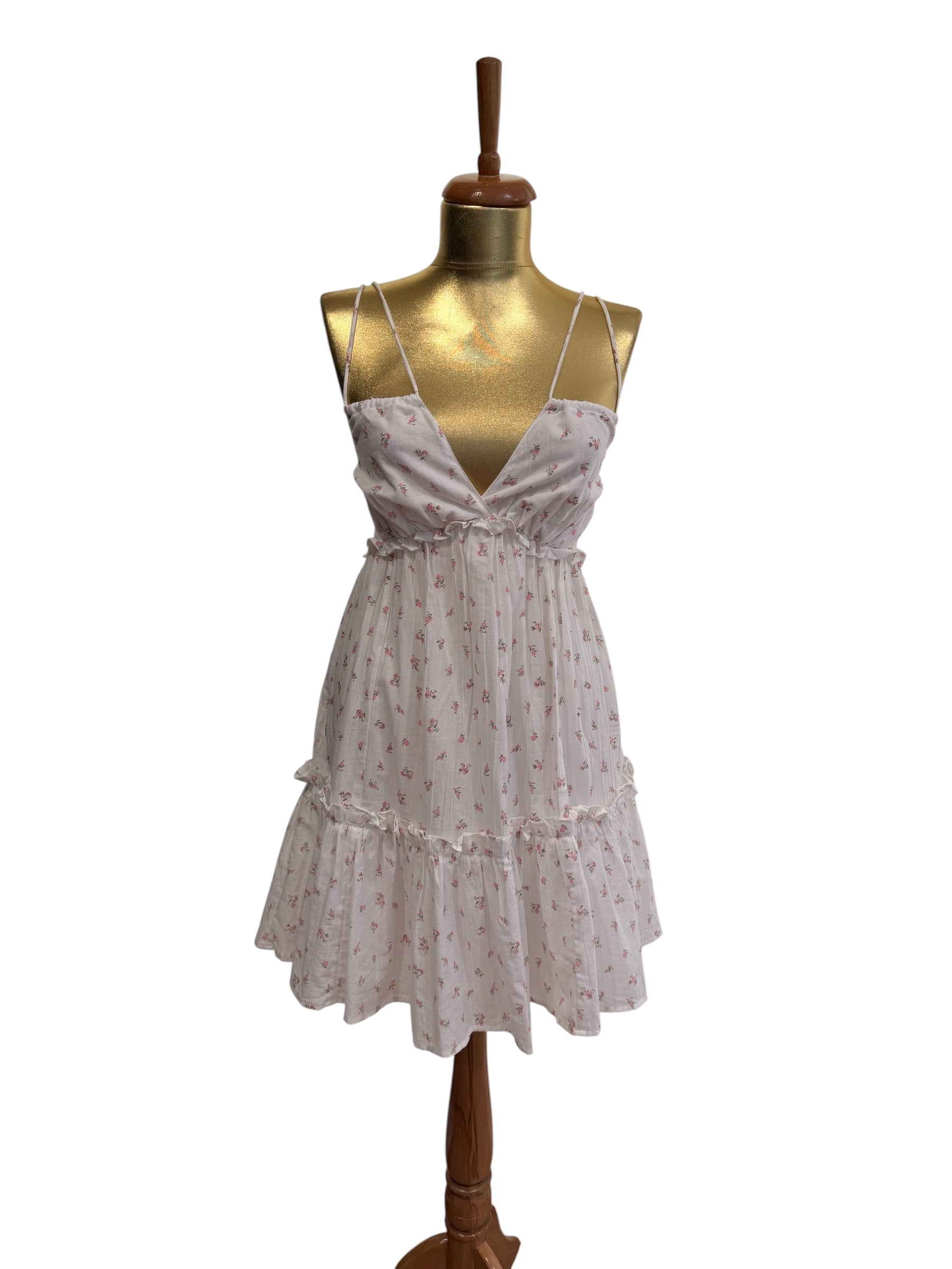 Rochie mini florală bumbac 100 %